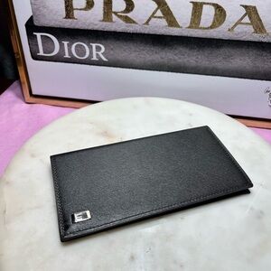 Dunhill Long Wallet Minimalist black Leather NWOT